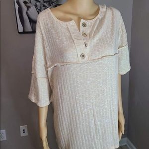 Plus Size Blouse beige
